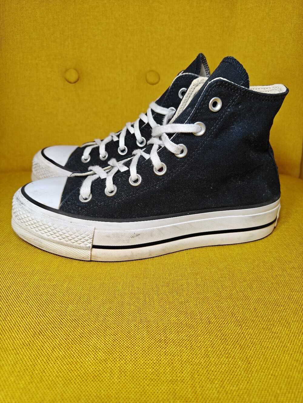 CONVERSE Chuck Taylor Black All Star Platform High Top  Women's  Sneaker Size 7